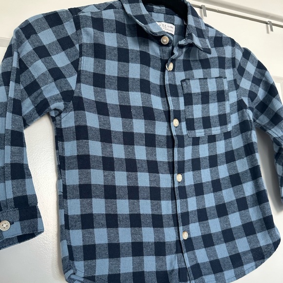 Zara Boy Striped Love Sleeve Button Down - Picture 3 of 6